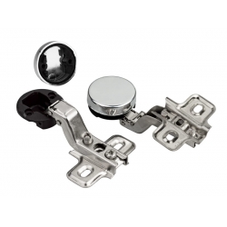 2x ZAWIAS MEBLOWY PUSZKOWY WPUSZCZANY DO SZKŁA SZYB DRZWI SZKLANYCH 15*