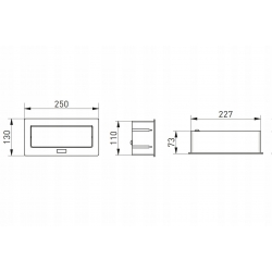 LISTWA PRZEDŁUŻACZ BIURKOWY WPUSZCZANY 2x USB A+C SOFT KABEL BIAŁY GTV