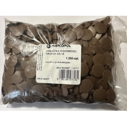 ZAŚLEPKA MASKUJĄCA DO MIMOŚRODU OPAK. 1000 SZT ORZECH CIEMNY BRĄZ MARCOPOL