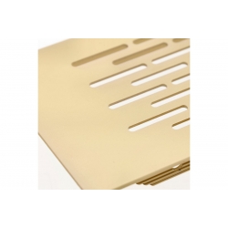 KRATKA WENTYLACYJNA ALU ZŁOTA MEBLOWA, POD LODÓWKĘ 80x480mm AMIX GTV