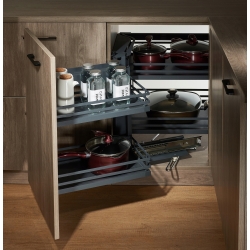 KOSZ CARGO CORNER MAGIC MPTJ017G GRAFIT DOCIĄG HAMULEC PEŁNE DNO AMIX