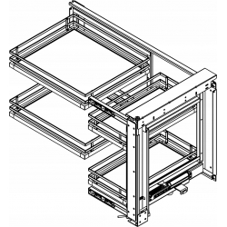 KOSZ CARGO CORNER MAGIC MPTJ017G GRAFIT DOCIĄG HAMULEC PEŁNE DNO AMIX