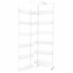 KOSZ CARGO MAXI CORNER MAGIC 450 MM - MPTJ022C BIAŁY HAMULEC DOMYK AMIX