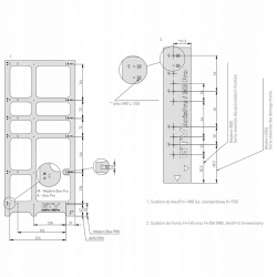 SZABLON DO MONTAŻU POMOC MONTAŻOWA SZUFLAD GTV AXIS PRO MODERN BOX PRO PB-SZABLON-AXIS-MB