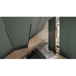 UCHWYT KRAWĘDZIOWY NAKŁADANY NA FRONT ZŁOTY MAT. - 1180/1200 mm UA02 AMIX HEXA GTV