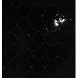 ZAŚLEPKI MEBLOWE MASKUJĄCE DO KONFIRMATÓW SAMOPRZYLEPNE FI 14 mm CZARNY POŁYSK 25 SZT