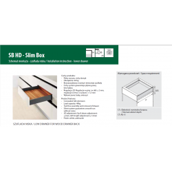 SB11 - Szuflada slim box niska 88 mm