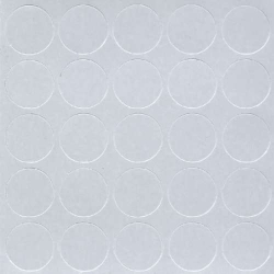 ZAŚLEPKI MEBLOWE MASKUJĄCE DO KONFIRMATÓW SAMOPRZYLEPNE FI 14 mm JASNY SZARY POPIEL 25 SZT